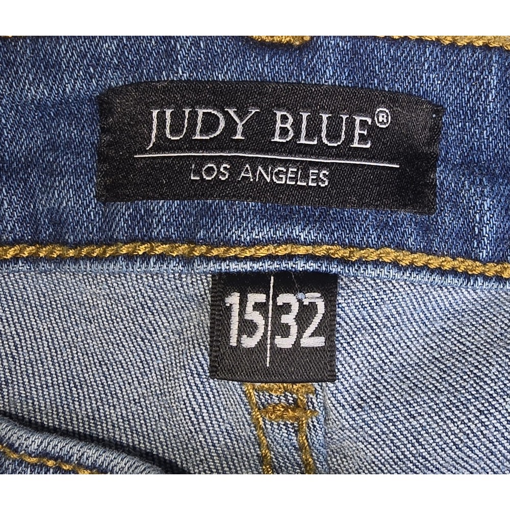 JUDY BLUE Women's 15/32 Blue Jeans Relaxed Fit -1997 - Picture 4 of 10